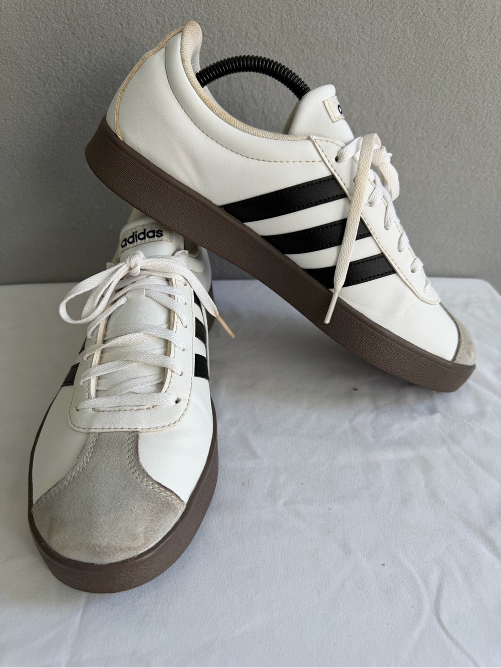 Adidas VL Court 3.0 Sneakers Shoes Unisex s9M/10W White/Brown